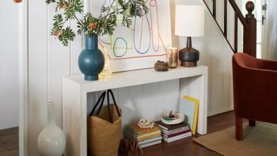 west elm console table